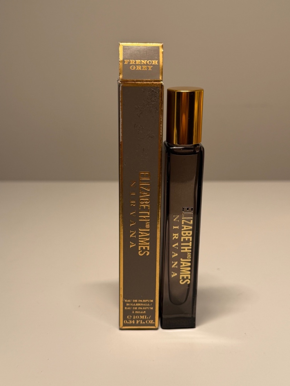 NEW RARE Elizabeth and James Nirvana EDP Rollerball French Grey 10ml/0.34 fl.oz.